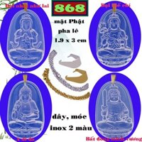 Vòng cổ dây inox xích pha lê trắng 3.6 cm