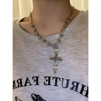 Vòng Cổ Dây Xích Thắt Nút Bằng Thép Không Gỉ Phong Cách Gothic Âu Mỹ Cổ Điển Thời Trang Cao Cấp Dành Cho Cặp Đôi