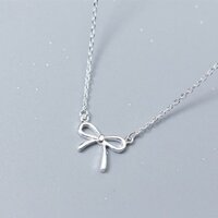 Vòng Cổ Đẹp, Dây Chuyền Bạc  925 Đẹp Cho Nữ Hình Nơ Dễ Thương  DB-1589 Đẹp Cao Cấp