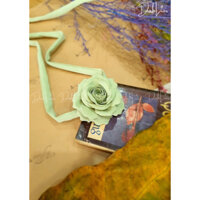 Vòng cổ đính hoa vải thời trang cao cấp