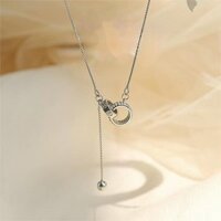 Vòng Cổ Đôi Bạc Sterling Cho Nữ Dễ Phối Khí Chất Thiết Kế Thích Hợp Vòng Cổ Sang Trọng Nhẹ Nhàng