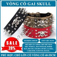 Vòng Cổ Gai Đầu Lâu Skull Cực CHẤT cho Chó Mèo