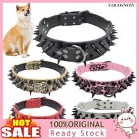 Vòng Cổ Giả Da Đính Đinh Tán Chống Cắn Cho Thú Cưng