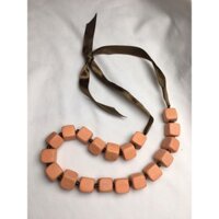 Vòng cổ gỗ dây ruy băng (nhẹ)