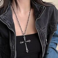 Vòng cổ hạt đen thánh giá lớn 134