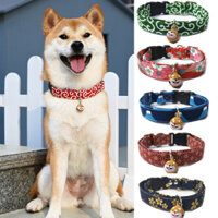 [Vòng cổ họa tiết arabesque gia đình Ruichai] Vòng cổ chó phong cách Nhật Bản Shiba Inu Corgi cho thú cưng nhỏ
