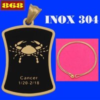 Vòng cổ inox rắn vàng cung Cự Giải inox vàng VIRVCCGV - 12 cung hoàng đạo