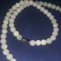 Vòng cổ Jade A trắng ngọc 7mm