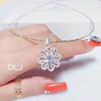 Vòng cổ kiềng mềm bạc ta hoa 6 cánh