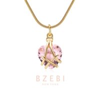Vòng cổ Mạ Vàng 18K Mặt Hình Búp Bê Barbie Đính Đá Pha Lê Thời Trang 398n