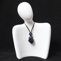Vòng cổ macrame kết hợp đá Amethyst - MVC14Ame34