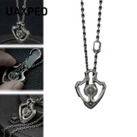 Vòng cổ mặt dây chuyền bánh răng xoay UAXPEO, Hip Hop Thiết kế Machanical Punk Gear Vòng cổ, Quà tặng sáng tạo Retro Bền bỉ Thư giãn Xoay Gear Vòng cổ nam nữ