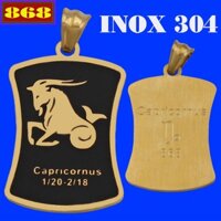 Vòng cổ - Mặt dây chuyền cung Ma kết inox vàng MCMKV