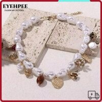 Vòng cổ mặt dây chuyền trái tim EYEHPEE, Vòng cổ trái tim mạ vàng Baroque, Quà tặng vòng cổ giả cổ điển