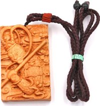 Vòng cổ mặt gỗ hoàng đàn khắc hình Tôn Ngộ Không MG41