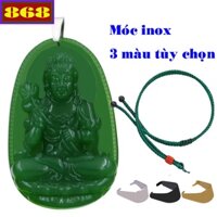 Vòng cổ mặt Phật hộ mệnh tuổi Ngọ - Dây dù xanh lá Đại thế chí xanh DUXLTAXO4 - Size phù hợp cho nam và nữ