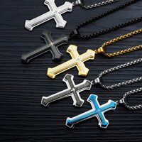 Vòng cổ Mặt Thánh Giá Gắn Gương Chiếu Hậu Xe Hơi Dành Cho Nam Nữ