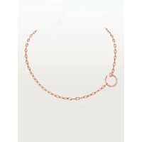 Vòng cổ móng tay kim cương vàng hồng móng tay Quà tặng ngày lễ cho bạn gái (Không hộp)