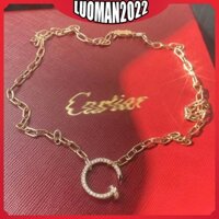 Vòng cổ móng tay kim cương vàng 18k