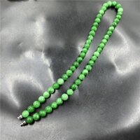 Vòng cổ ngọc bích xanh khô 8mm Chuỗi xương đòn Ngọc xanh Vòng cổ hạt tròn phong cách nữ Yang Green Jade Vòng cổ xương đòn Dây chuyền 8mm Sắt xanh khô Rồng ngọc bích thô Vòng cổ hạt tròn phong cách nữ Yang Green Jade Vòng cổ ngọc bích Chuỗi xương đòn 2.24