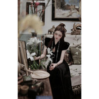 Vòng cổ ngọc dài, Vòng cổ ngọc, Vòng cổ mặc áo dài, Vòng cổ đẹp cho nữ, Vòng ngọc thời trang