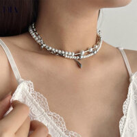 Vòng cổ ngọc trai cao cấp sang trọng nhẹ nhàng, Vòng Cổ choker Cá Tính đeo nhiều lớp cho nữ, Vòng Cổ xương đòn thuần túy thiết kế thích hợp