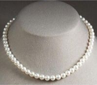 VÒNG CỔ NGỌC TRAI THIÊN NHIÊN NƯỚC NGỌT CAO CẤP-KIM THÀNH PHAT JEWELRY - LỚN 10MM - TRẮNG NGỌC TRAI THIÊN NHIÊN