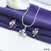 Vòng cổ nữ bạc thật 💥 FREE SHIP 💥 dây chuyền nữ mặt trái tim, vô cực, cỏ 3 lá, nơ siêu xinh