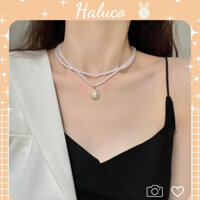 Vòng cổ nữ choker 2 lớp phong cách cổ điển thời trang Haluco.accessories VC08