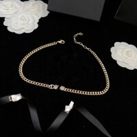 Vòng cổ nữ đì.o đá dáng xích mảnh siêu cấp không han gỉ, choker thương hiệu sang chảnh