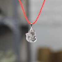 Vòng cổ nữ Hồ Ly Pha Lê trắng móc bạc