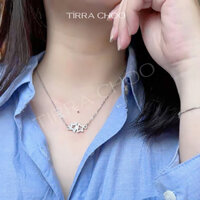 Vòng Cổ Nữ Tirra Choo Mặt Ngôi Sao Đính Đá Lồng Ghép Nữ Tính