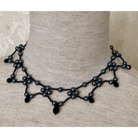 Vòng cổ pha lê Swarovski dạ hội đơn giản