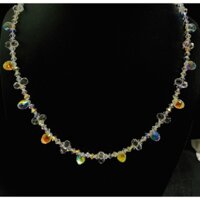 Vòng cổ pha lê Swarovski giọt trứng nhỏ