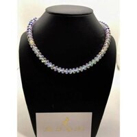 Vòng cổ pha lê Swarovski kiểu bánh cam đơn giản thanh lịch