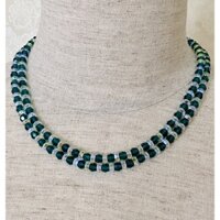 Vòng cổ pha lê Swarovski kiểu tròn đơn giản thanh lịch