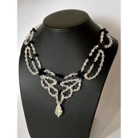 Vòng cổ pha lê Swarovski kiểu Trái Tim