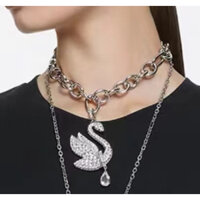 Vòng cổ Swarovski swan, mặt dây chuyền thiên nga cỡ lớn kèm hộp quà tặng