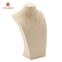 Vòng cổ thanh lịch Mặt dây chuyền trưng bày Bust Mannequin Giá đỡ, 24x39cm