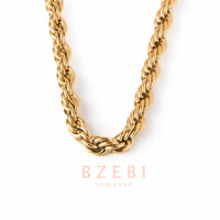 Vòng cổ Thép Titan Mạ Vàng 18K Thời Trang Unisex 1177c