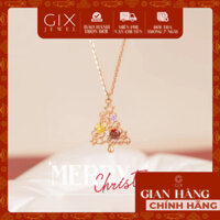 Vòng cổ thời trang nữ vàng tây 18k vàng 10k đính đá đẹp hình cây thông Gix Jewelry