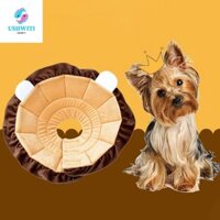 Vòng cổ thú cưng chống liếm MLINX, Vòng cổ mèo Elizabeth có thể điều chỉnh mềm mại, Vòng cổ bảo vệ chó hình con sư tử hình con chó con chống liếm thoải mái Vòng tròn Elizabeth cho chó mèo