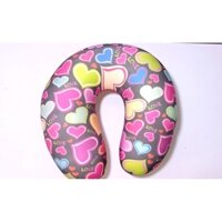 Vòng cổ thú nhồi bông hạt mút vải dù trái tim