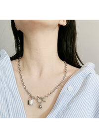 Vòng cổ titan OT mix khoá