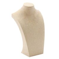 Vòng cổ trưng bày Bust Mannequin Giá đỡ, Linen 235 * 390mm