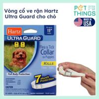 Vòng cổ ve rận Hartz UltraGuard cho chó con & chó lớn, bảo vệ lên đến 7 tháng, 38cm