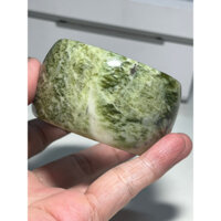 vòng cối bản hẹ ngọc serpentine sùng đô, bản hẹ 39,6mm, ni 57,5-58