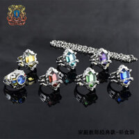 Vòng cột Vongola Famiglia Eye of hell Pengo HITMAN REBORN Bộ Nhẫn Cổ Điển Thế Hệ Đầu Hộp Quà Tặng