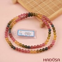 Vòng cuốn Tourmaline Hồng Lục Bảo 6mm chuẩn 7A