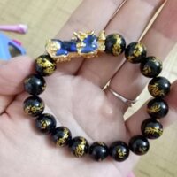 Vòng đá đen mix tì hưu đổi màu
